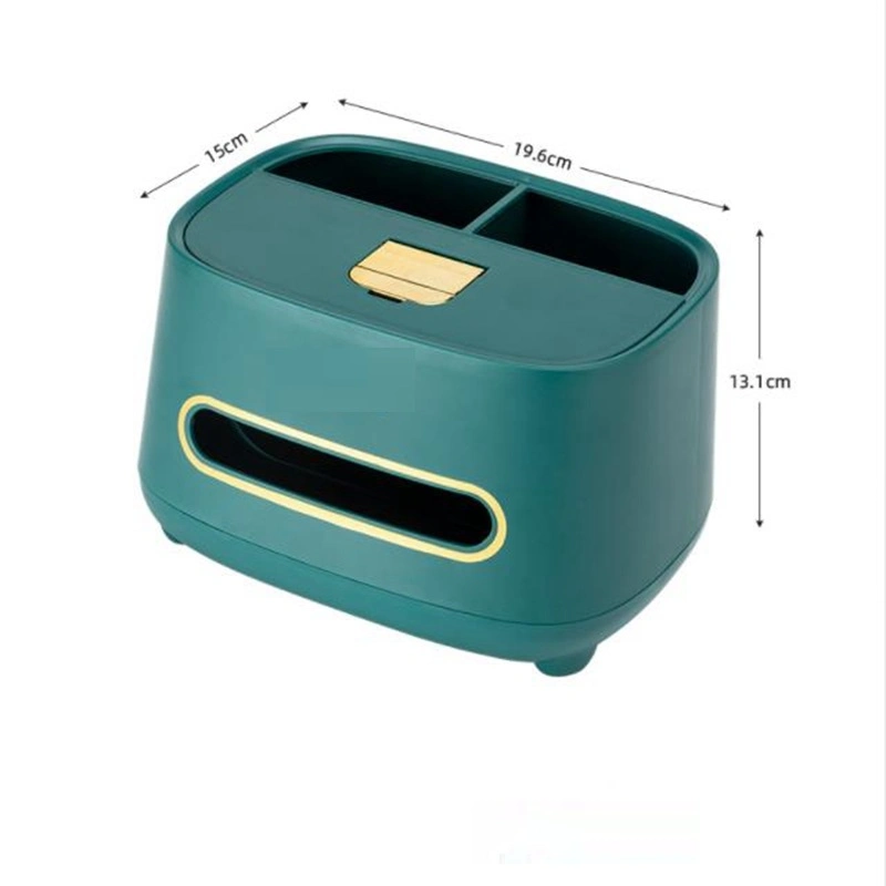 Customized Household Products Multifunctional Desktop Remote Control Plastic Drawer Storage Tissue Box