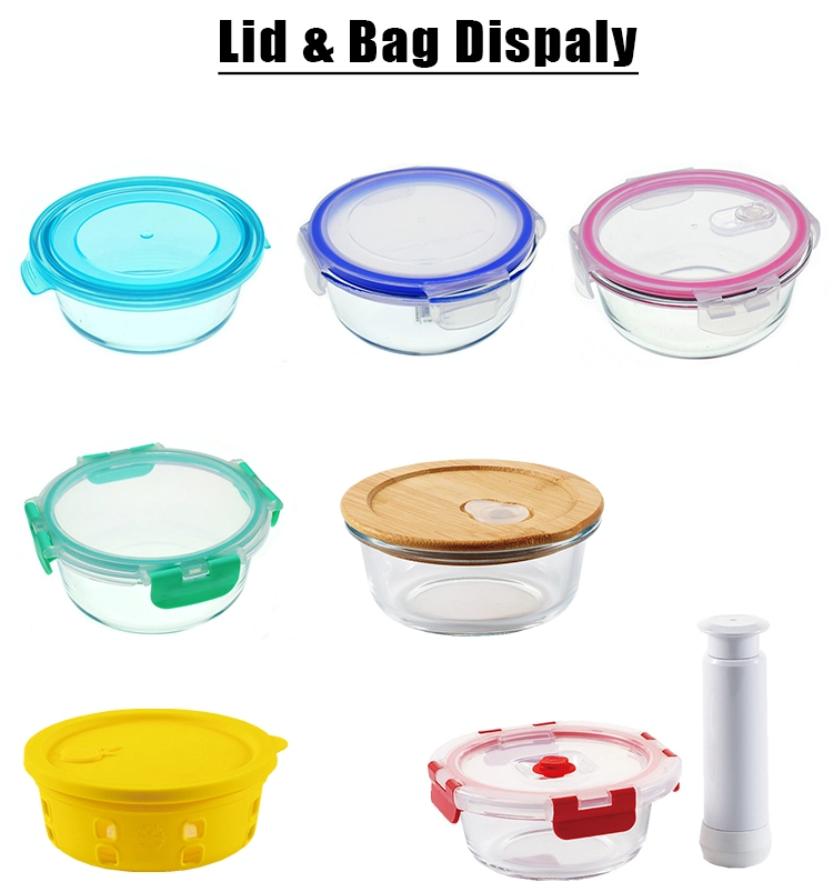 1400ml Microwave Safe Food Containers Storage Container Glass Crisper