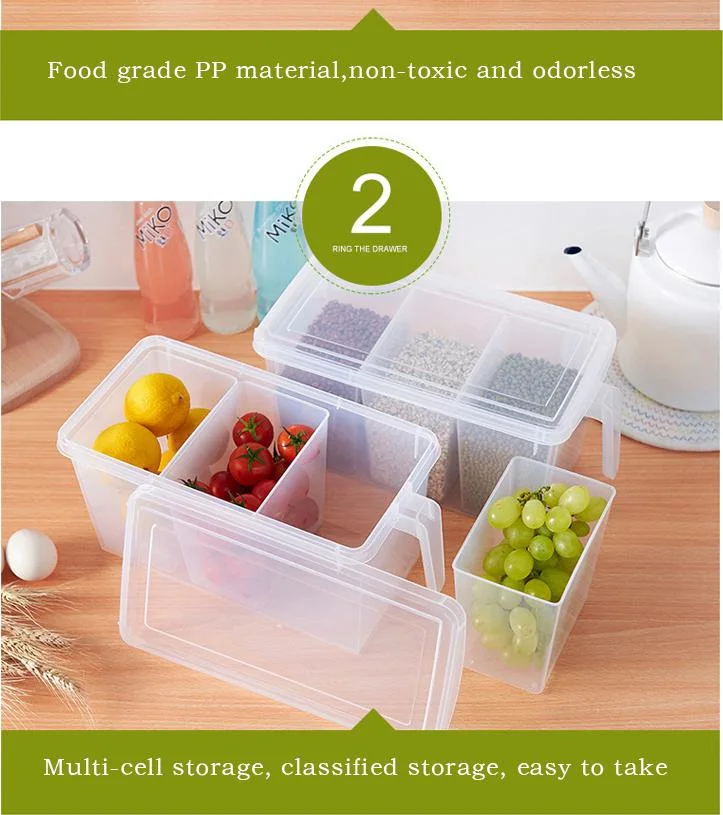 Cheap Customized Container Refrigerator Fresh-Keeping Storage Box Multifunction Food Crisper