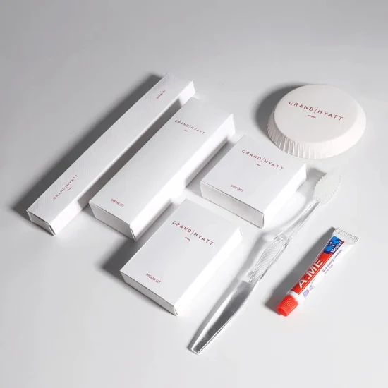 Kit de viagem para hotel Conjuntos de kits odontológicos Materiais para banheiro de hotel