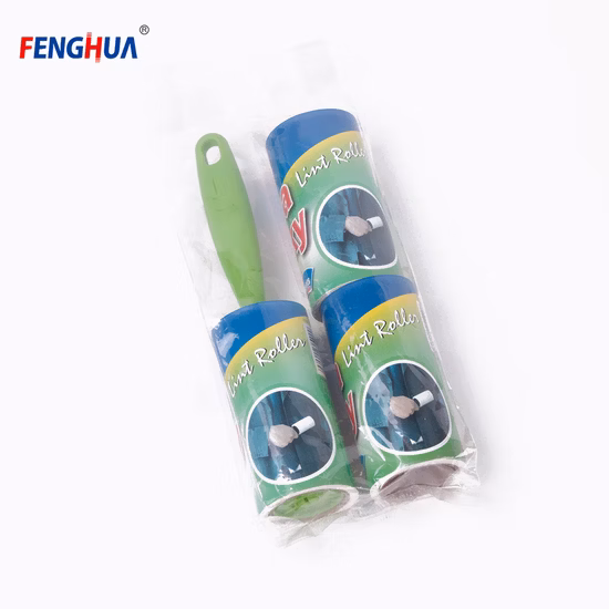 Escova de pó pegajosa para uso doméstico refil substituível rolo de fiapos